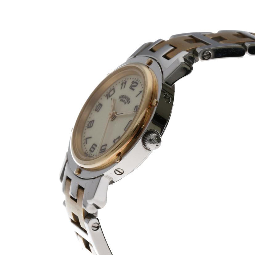 HERMES エルメス/クリッパー・アイボリー/レディース/クオーツ/CL4.220//181****/Bランク/63