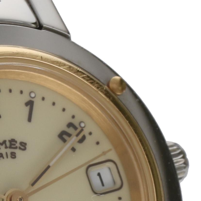 HERMES エルメス/クリッパー・アイボリー/レディース/クオーツ/CL4.220//181****/Bランク/63