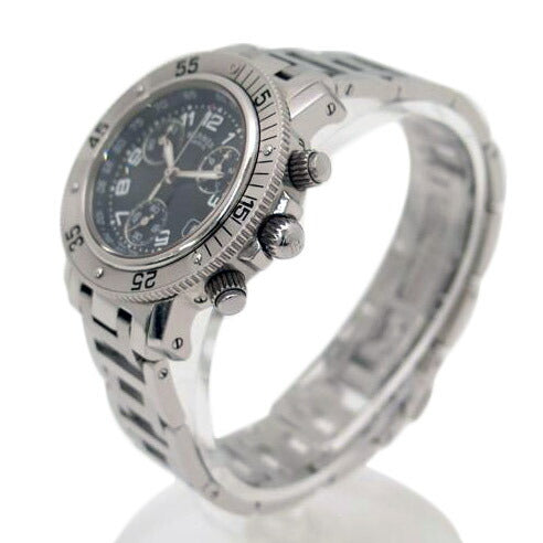 HERMES エルメス 腕時計 ダイバーズ/クリッパー・クロノグラフ・ブラック/レディース/クオーツ/CL2.310//1805228/ABランク/69