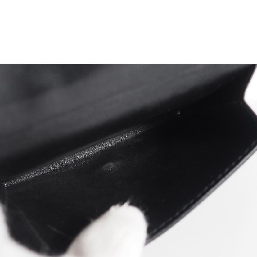 BURBERRY バーバリー/三つ折りコンパクトウォレット/レザー/黒//Bランク/79