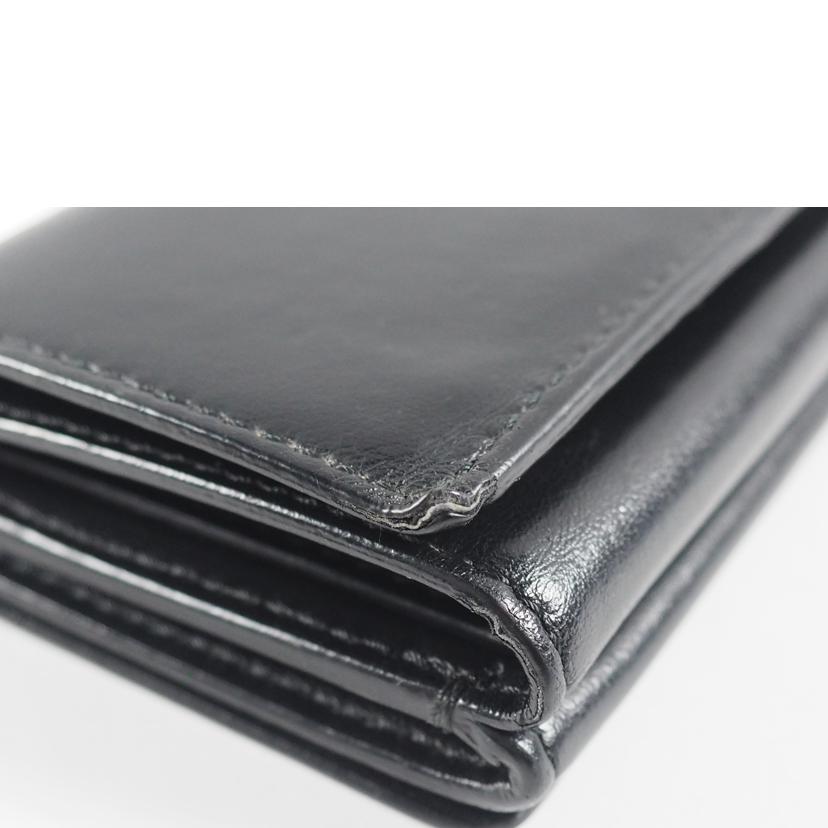 BURBERRY バーバリー/三つ折りコンパクトウォレット/レザー/黒//Bランク/79