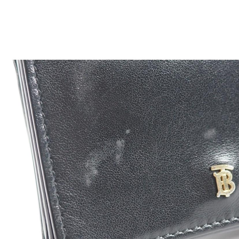 BURBERRY バーバリー/三つ折りコンパクトウォレット/レザー/黒//Bランク/79