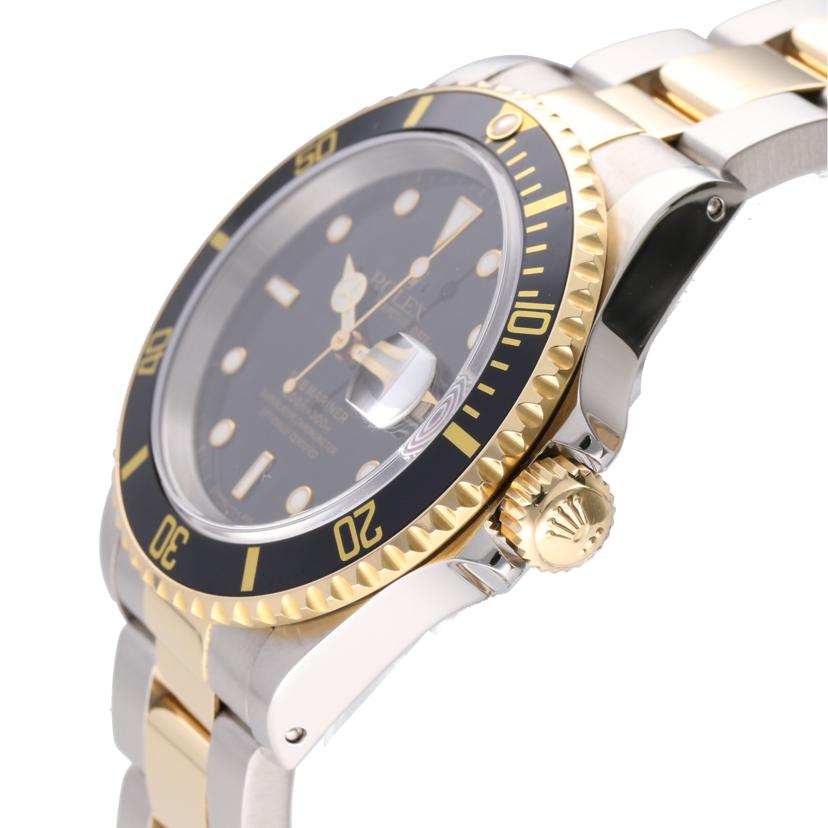 ROLEX ロレックス 腕時計 1997年頃製造 コンビ K18 ステンレス 自動巻き メンズ /サブマリーナ・デイト・ブラック/SS×YG/U番/16613//U439379/ABランク/75