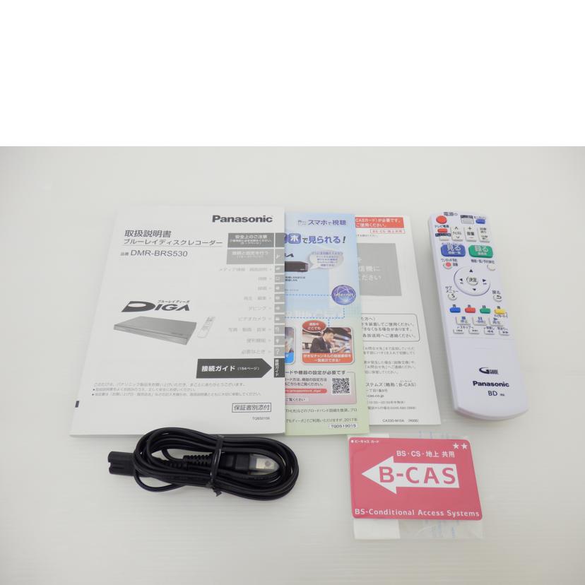 Panasonic Panasonic/BD/HDDレコーダー500GB/DMR-BRS530//VN9FA001382/ABランク/88