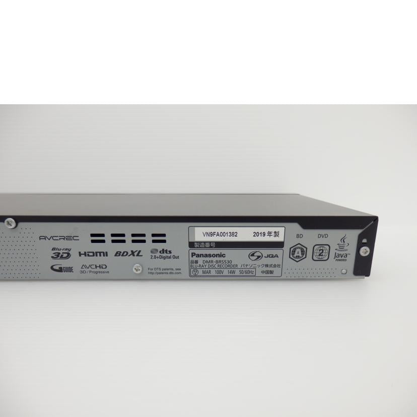 Panasonic Panasonic/BD/HDDレコーダー500GB/DMR-BRS530//VN9FA001382/ABランク/88