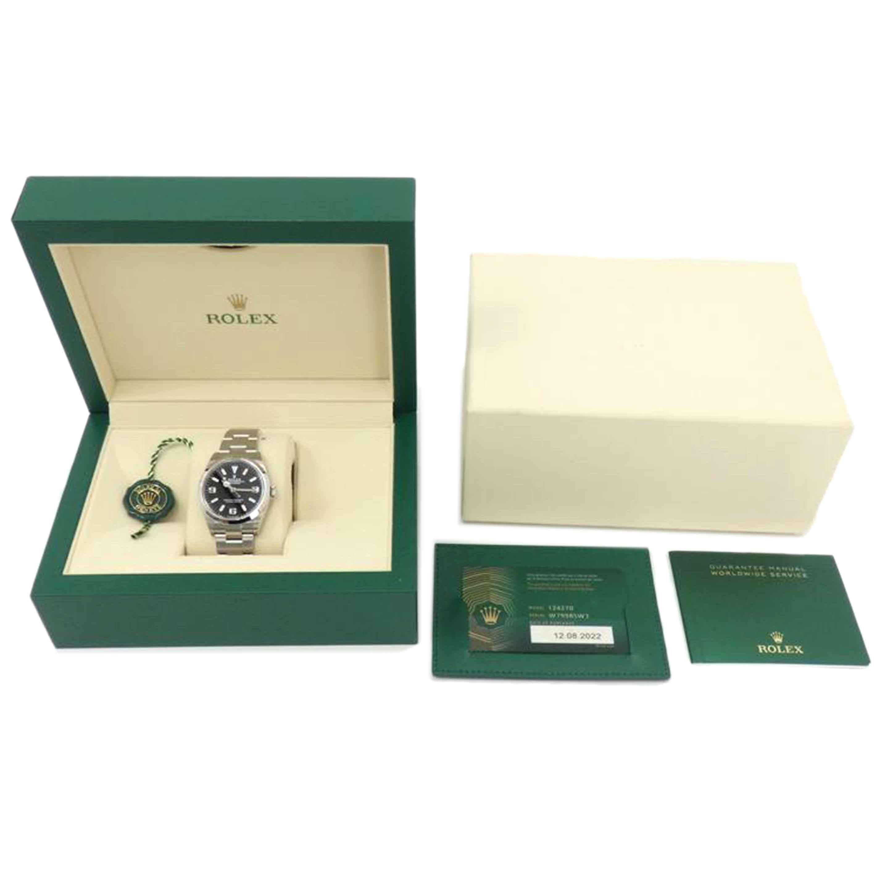 ROLEX ロレックス 腕時計 2022年ギャラ ランダムシリアル ステンレス メンズ/エクスプローラー1/ランダム番/124270//W79*****/Aランク/77