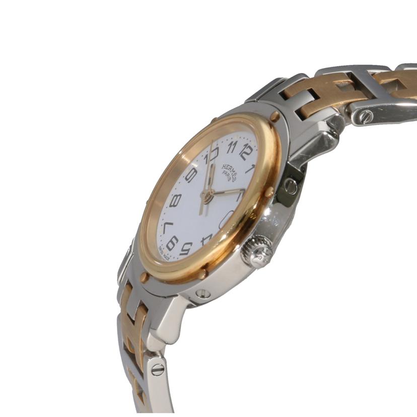 HERMES エルメス/クリッパー・ホワイト/レディース/クオーツ/CL4.220//136****/Aランク/06