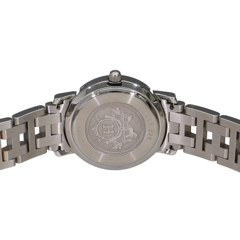 HERMES エルメス/クリッパー・ホワイト/レディース/クオーツ/CL4.220//136****/Aランク/06