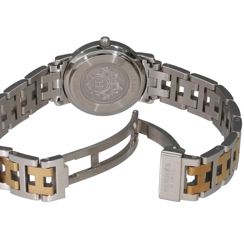 HERMES エルメス/クリッパー・ホワイト/レディース/クオーツ/CL4.220//136****/Aランク/06