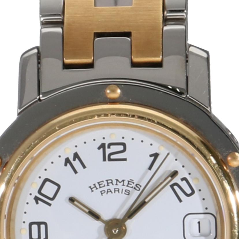 HERMES エルメス/クリッパー・ホワイト/レディース/クオーツ/CL4.220//136****/Aランク/06