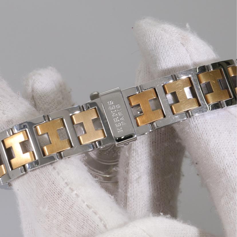 HERMES エルメス/クリッパー・ホワイト/レディース/クオーツ/CL4.220//136****/Aランク/06