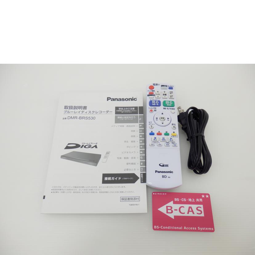 Panasonic Panasonic/BD/HDDレコーダー500GB/DMR-BRS530//VN9LA007752/ABランク/88