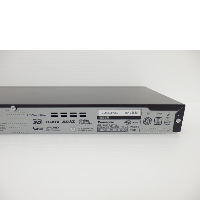 Panasonic Panasonic/BD/HDDレコーダー500GB/DMR-BRS530//VN9LA007752/ABランク/88