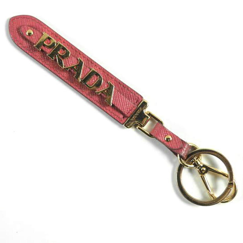 PRADA プラダ/キーリング/SAFFIANO レザー/ピンク/1PP067//Bランク/79