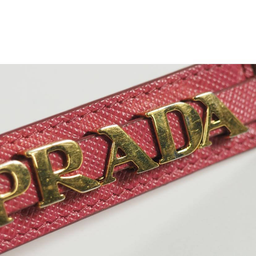 PRADA プラダ/キーリング/SAFFIANO レザー/ピンク/1PP067//Bランク/79