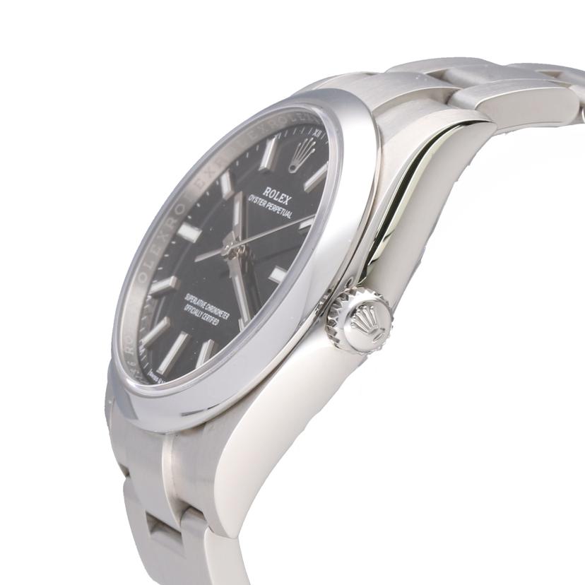ROLEX ロレックス 腕時計 ランダムシリアル/オイスターパーペチュアル34・ブラック/ランダム番/124200//82L501S6/SAランク/75