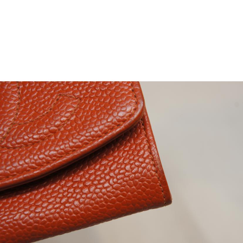 CHANEL シャネル/キャビアスキンココマークコインケースブラウン//527****/Bランク/92