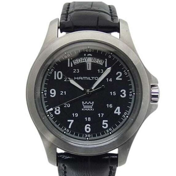HAMILTON ハミルトン/カーキキングデイデイト/ブラック文字盤/クォーツ/H644510//ABランク/04