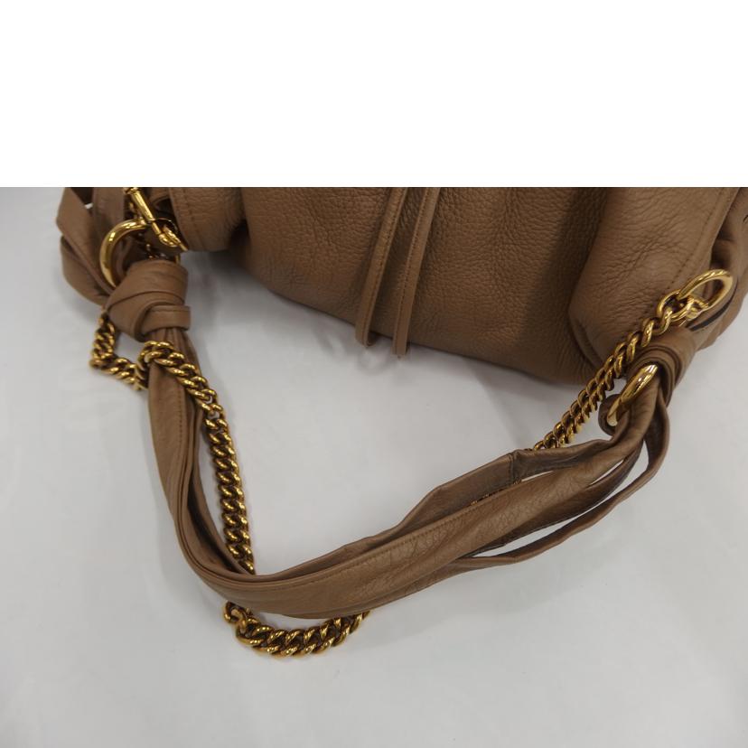 GUCCI グッチ/バンブーチェーンレザーショルダー/232940//214397/ABランク/82