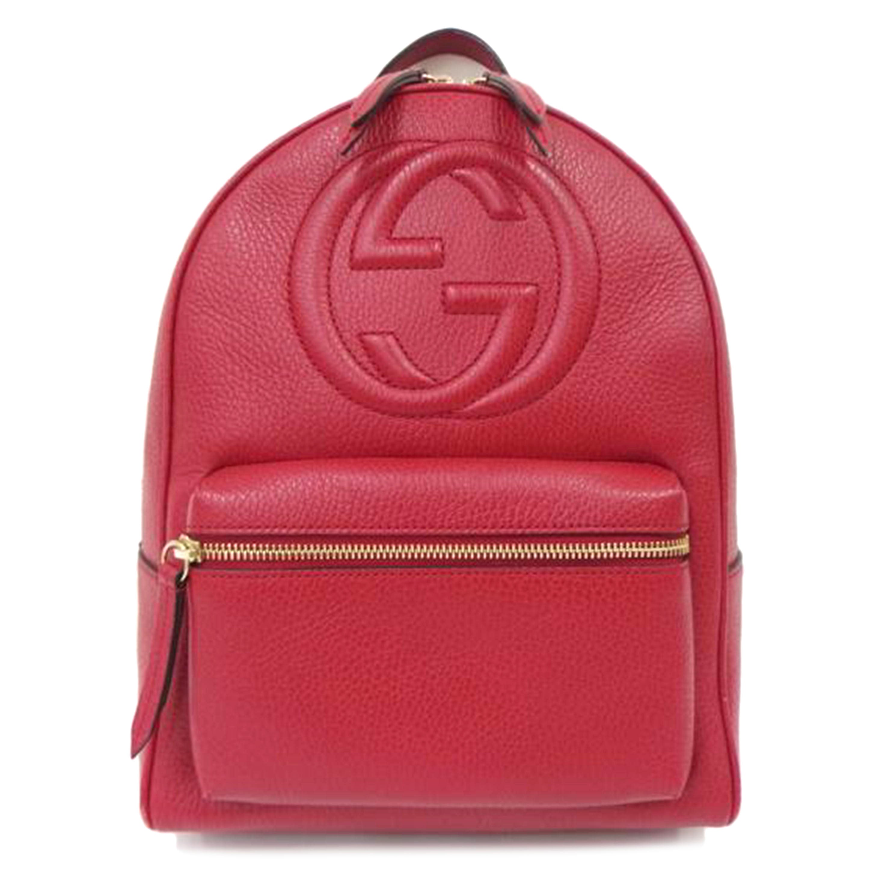 GUCCI グッチ/ソーホーレザーリュック/赤/536192//498879/Bランク/82