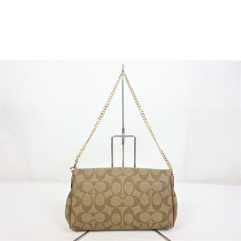 COACH コーチ/シグネチャー ターンロックチェーンショルダー/F34615//A1592/Aランク/70