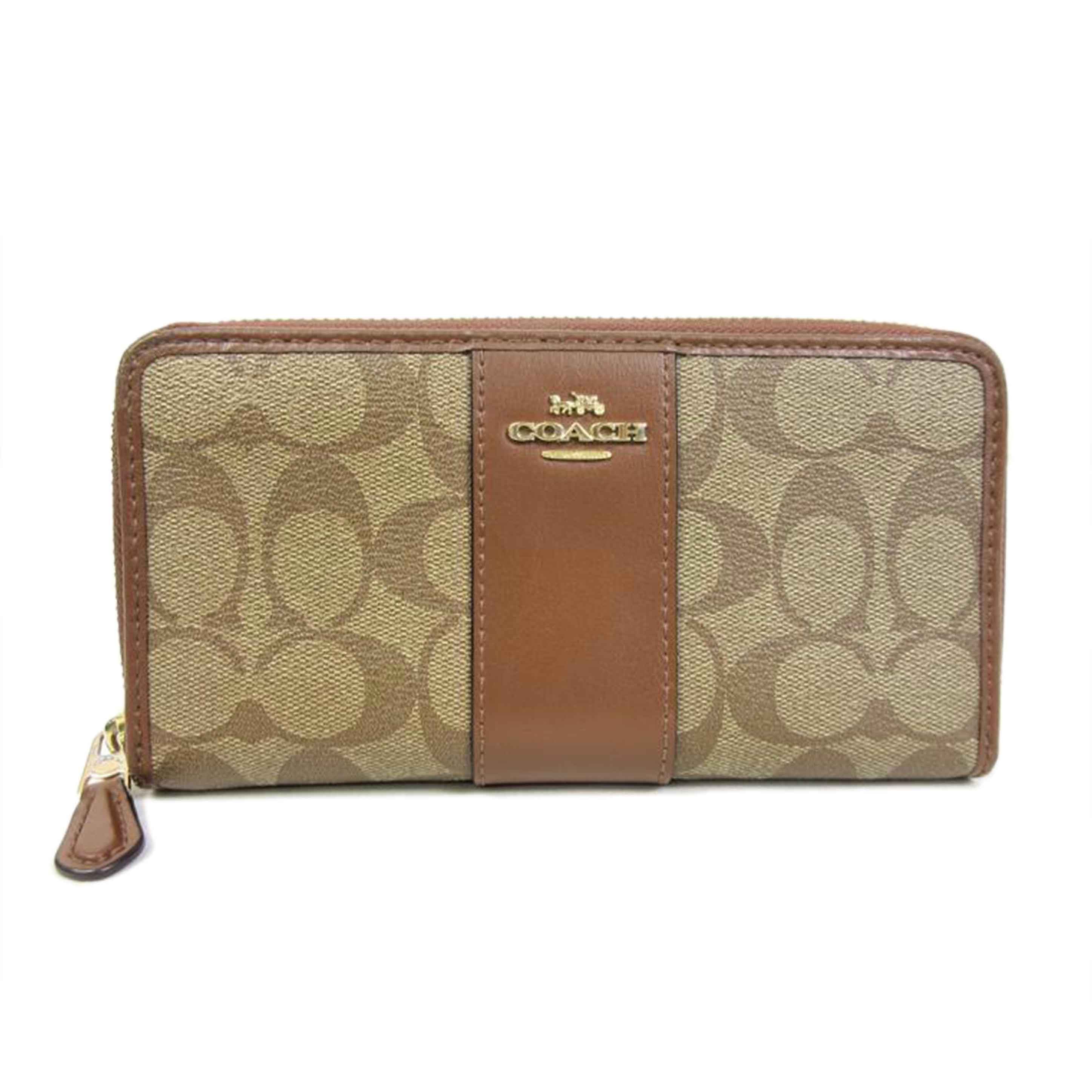 COACH コーチ/シグネチャーストライプ アコディオンジップ/F54630//G1880/Bランク/70