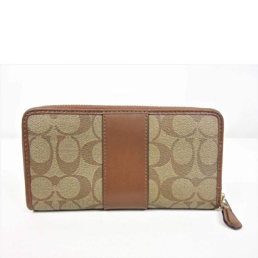 COACH コーチ/シグネチャーストライプ アコディオンジップ/F54630//G1880/Bランク/70