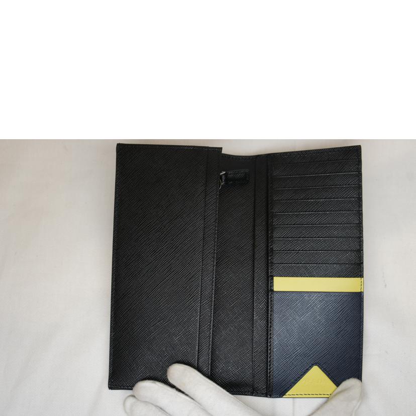 PRADA プラダ/サフィアーノレザーロングウォレットブラック/2MV836//62B/SAランク/92