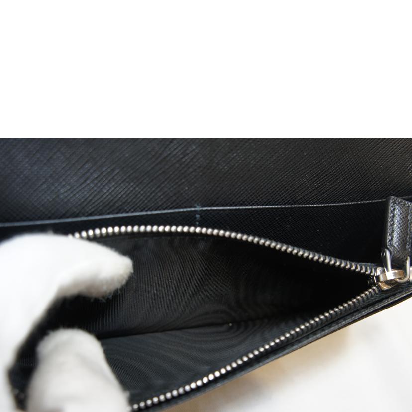 PRADA プラダ/サフィアーノレザーロングウォレットブラック/2MV836//62B/SAランク/92