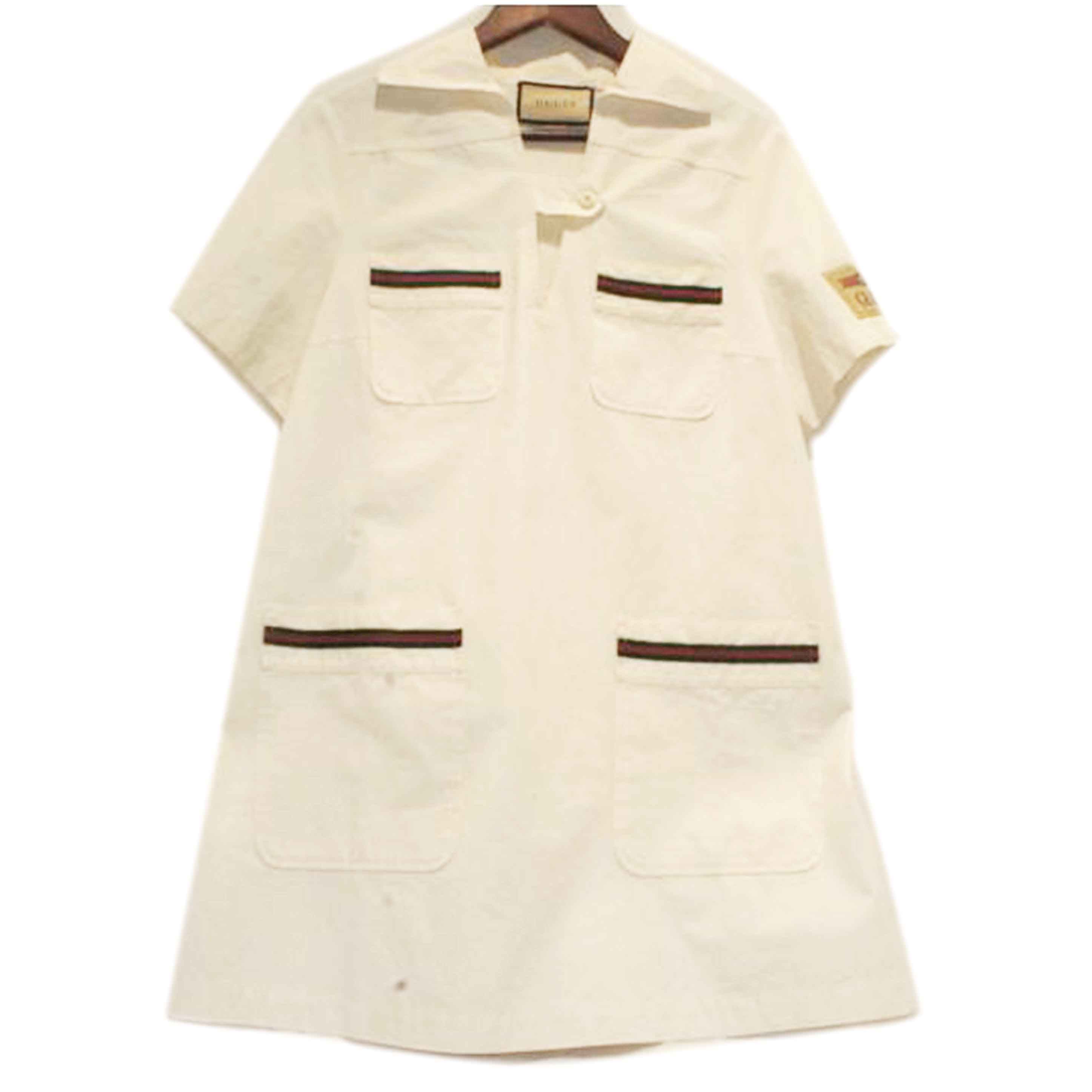 GUCCI グッチ/シェリーラインVネックシャツワンピース//SAランク/92