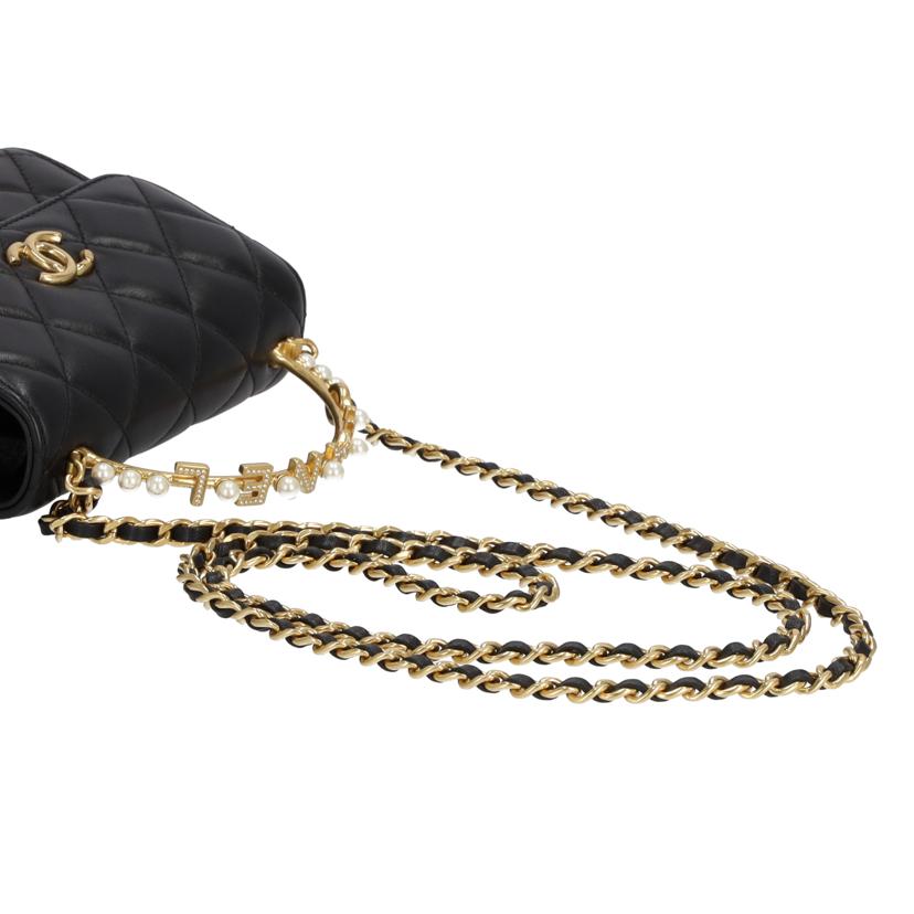 CHANEL シャネル/フェイクパールココハンドル/マトラッセチェーンショルダーバッグ//UXG*****/Aランク/75