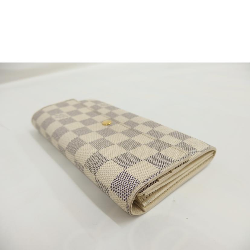 LV ルイ・ヴィトン/ポルトフォイユサラ・ダミエ/アズール/N61735//MB3***/Bランク/82