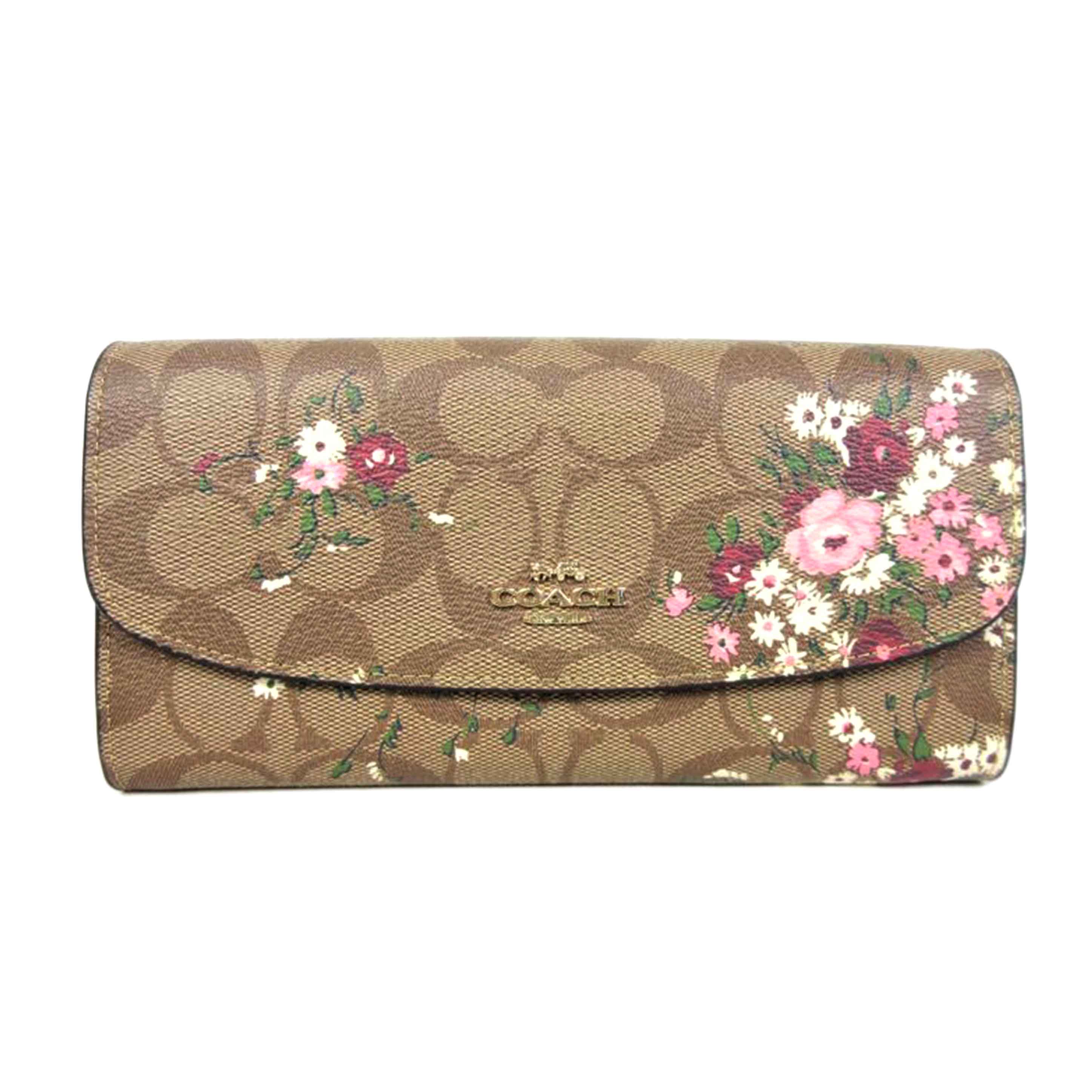 COACH コーチ/フローラルプリント フラップ長財布/F29395//C1644/ABランク/70