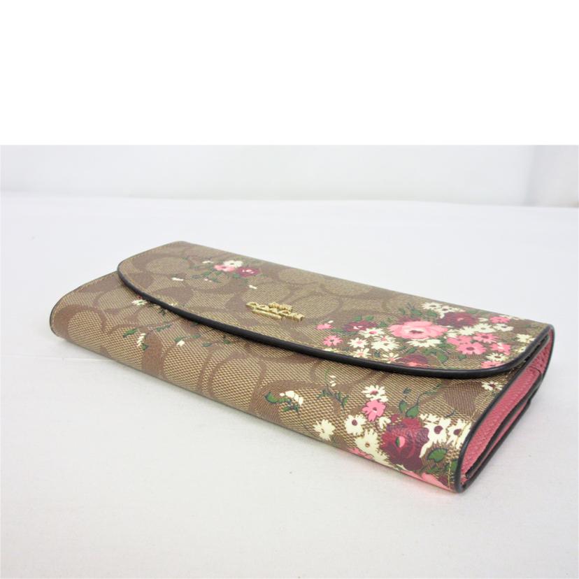 COACH コーチ/フローラルプリント フラップ長財布/F29395//C1644/ABランク/70
