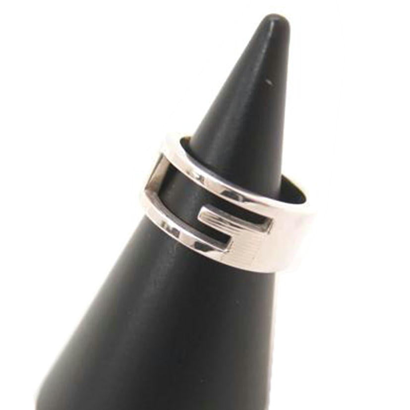 GUCCI グッチ シルバーリング AG925 8号(刻印9) レディース/ブランデッドレギュラーGシルバーリング #8//Aランク/69