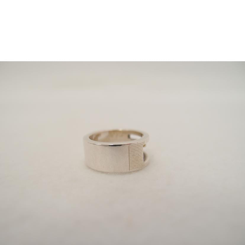 GUCCI グッチ シルバーリング AG925 8号(刻印9) レディース/ブランデッドレギュラーGシルバーリング #8//Aランク/69