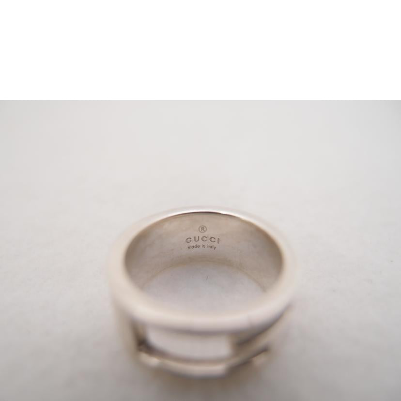 GUCCI グッチ シルバーリング AG925 8号(刻印9) レディース/ブランデッドレギュラーGシルバーリング #8//Aランク/69