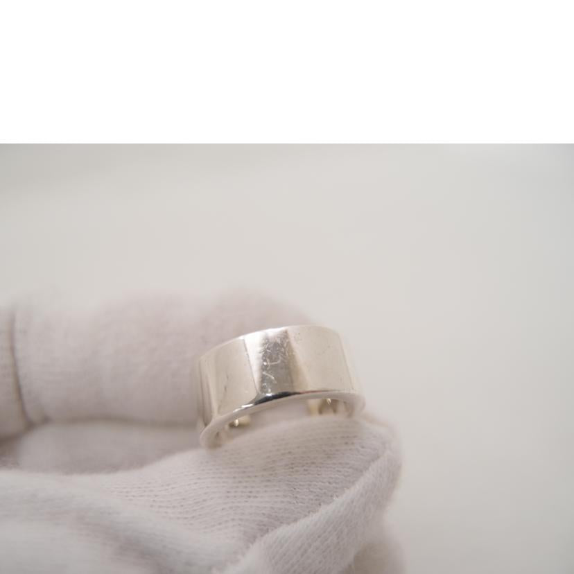 GUCCI グッチ シルバーリング AG925 8号(刻印9) レディース/ブランデッドレギュラーGシルバーリング #8//Aランク/69