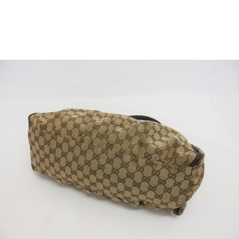 GUCCI グッチ ハンドバッグ ブラウン ベージュ/アビー/GGキャンバス ワンショルダーバッグ/189833//502***/ABランク/04