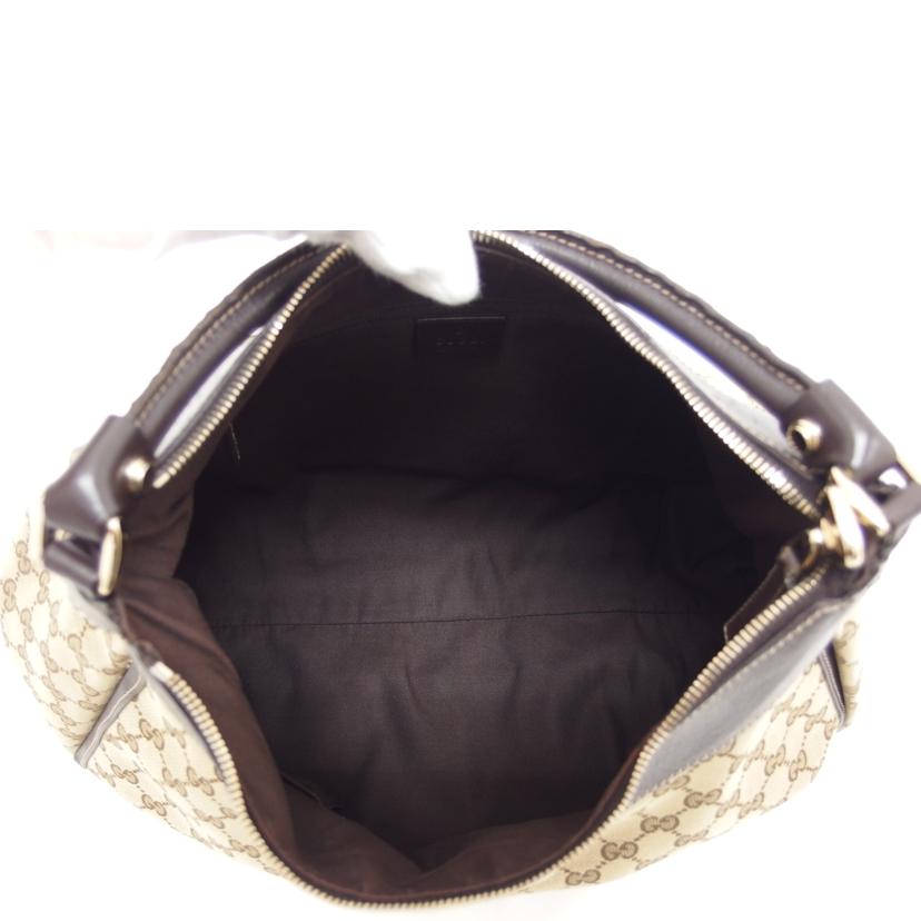 GUCCI グッチ ハンドバッグ ブラウン ベージュ/アビー/GGキャンバス ワンショルダーバッグ/189833//502***/ABランク/04
