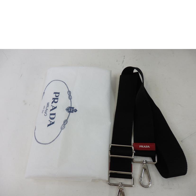 PRADA プラダ/カーゴスモールナイロン/2wayトートバッグ/赤×黒/1BG270//255/ABランク/84