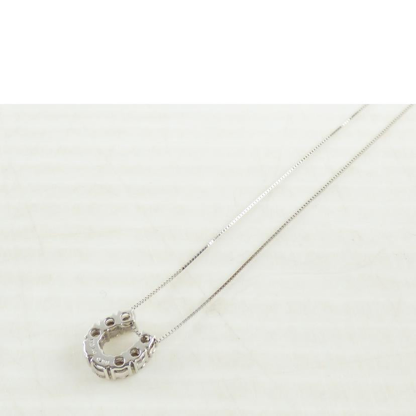 /K18WGダイヤネックレス0.50//ABランク/64