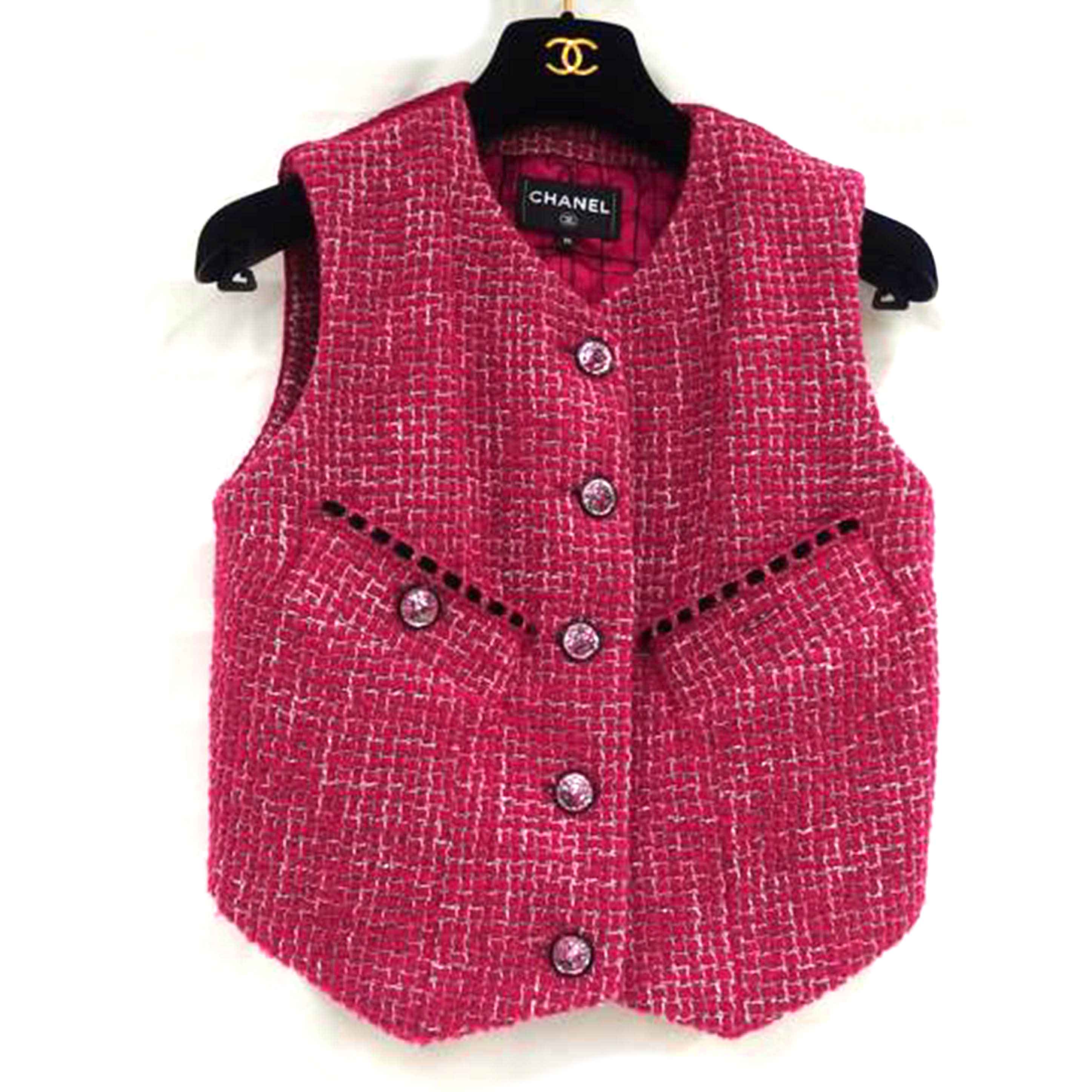 CHANEL シャネル/CHANELツイードベスト /PK/22B P73333 V64898 NJ567//Aランク/82