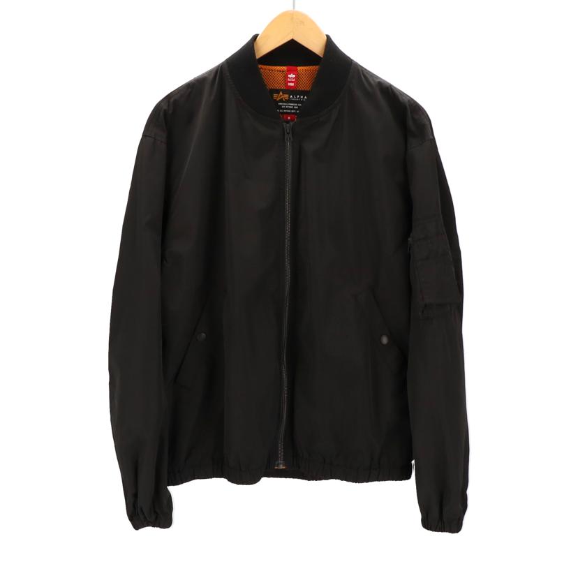 ALPHA アルファ/ALPHA フライトジャケット 黒//ABランク/75