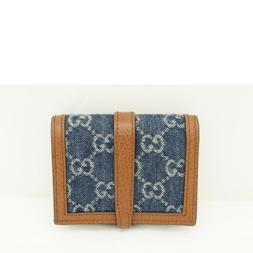 GUCCI グッチ/GG柄デニム ジャッキー カードケースウォレット/645536//496334/SAランク/01
