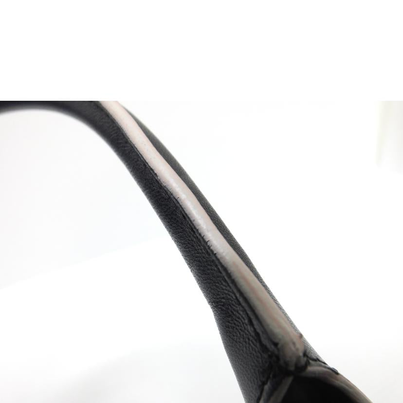 CHANEL シャネル/ココマークラムスキントート/黒×白/Gカード//127*****/Bランク/88