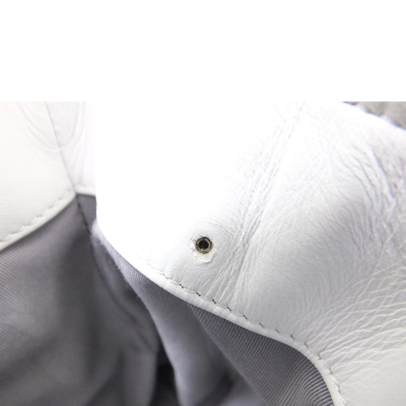 CHANEL シャネル/ココマークラムスキントート/黒×白/Gカード//127*****/Bランク/88