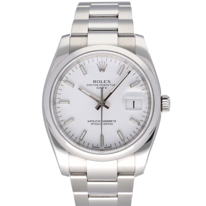 ROLEX ロレックス /オイスターパーペチュアル・デイト・ホワイト/ランダム番/115200//199*****/Aランク/09