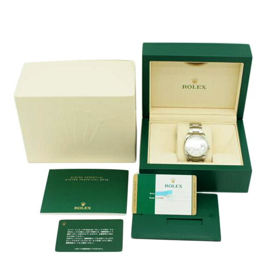 ROLEX ロレックス /オイスターパーペチュアル・デイト・ホワイト/ランダム番/115200//199*****/Aランク/09