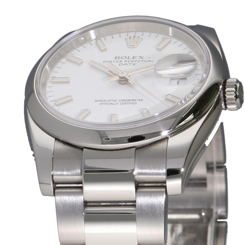 ROLEX ロレックス /オイスターパーペチュアル・デイト・ホワイト/ランダム番/115200//199*****/Aランク/09